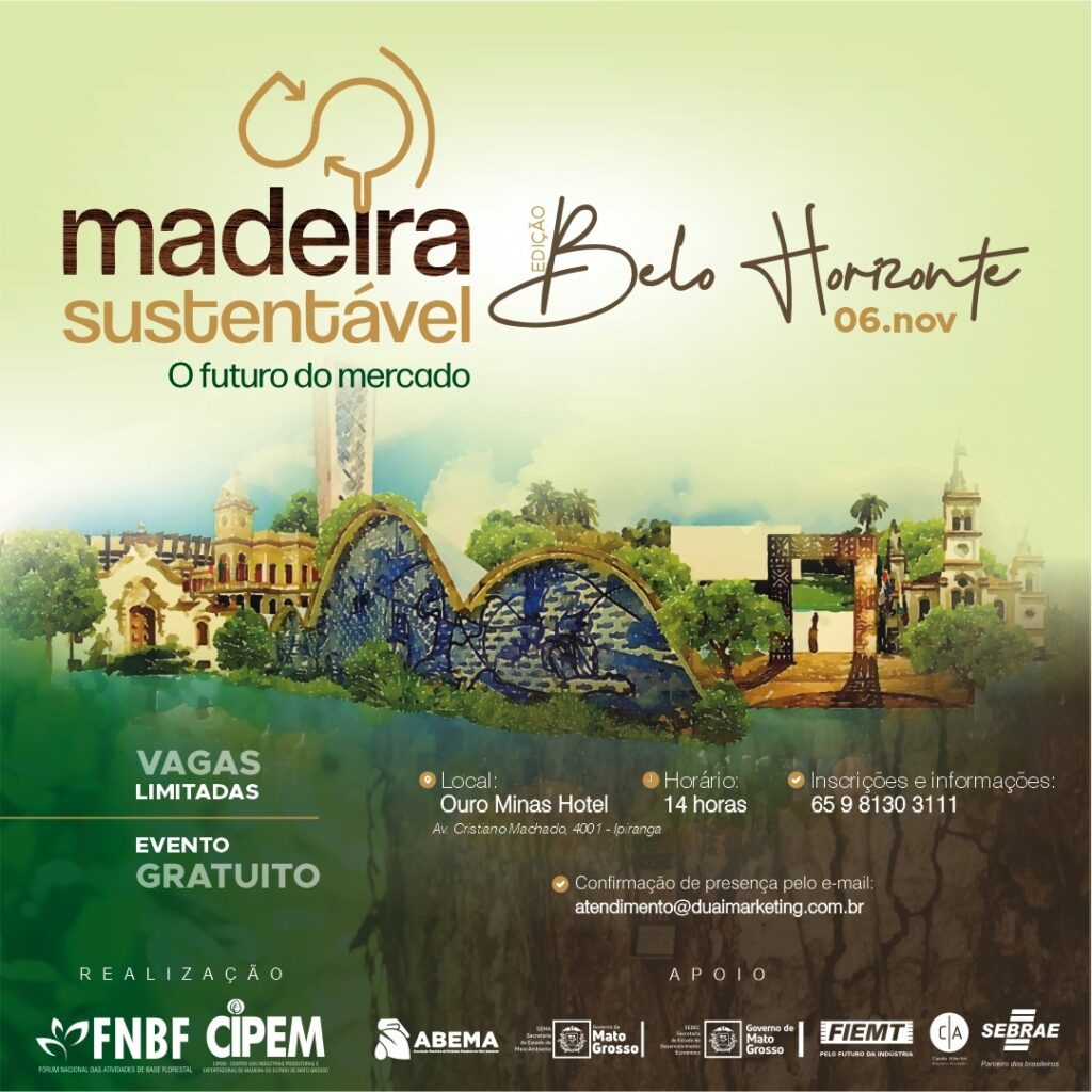 Programação oficial de evento que trata do mercado da madeira sustentável é divulgada